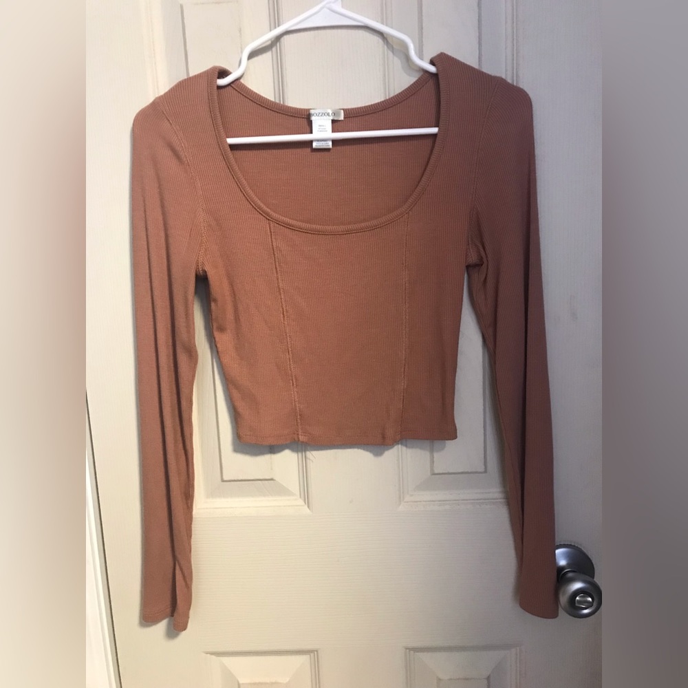 Brown Long Sleeve Tee